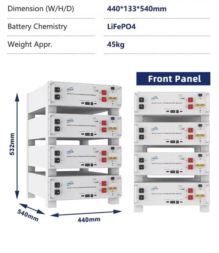 51.2V Lifepower4 Rack Battery